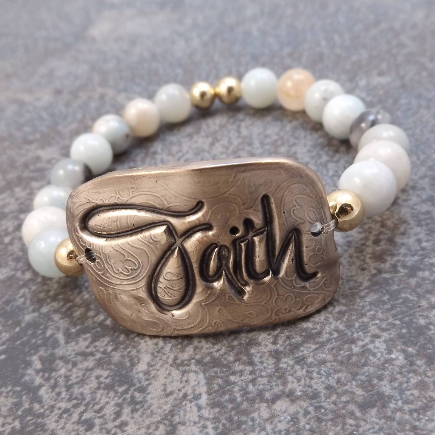 Faith Inspiration Stretch Bracelet