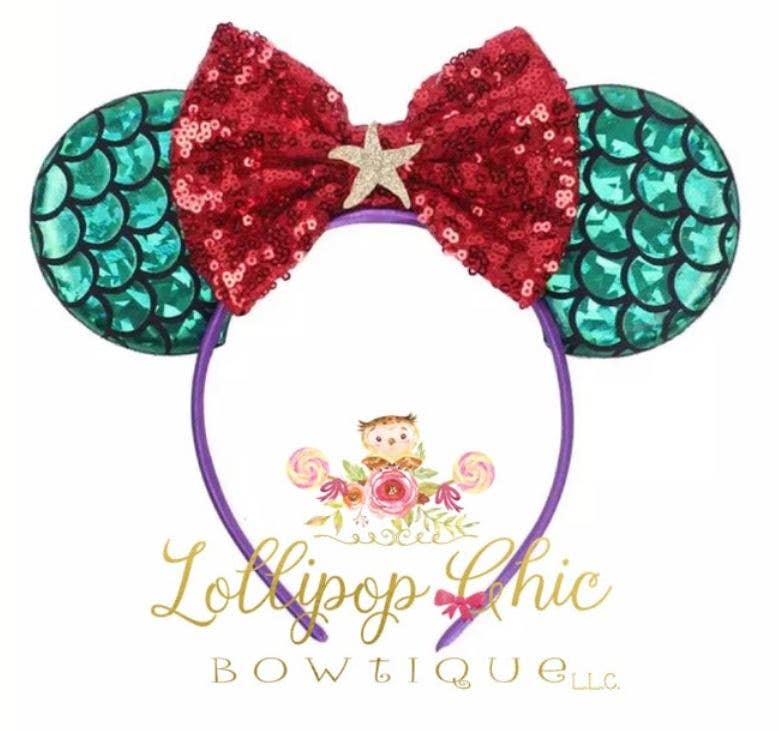 Mermaid Ears Red