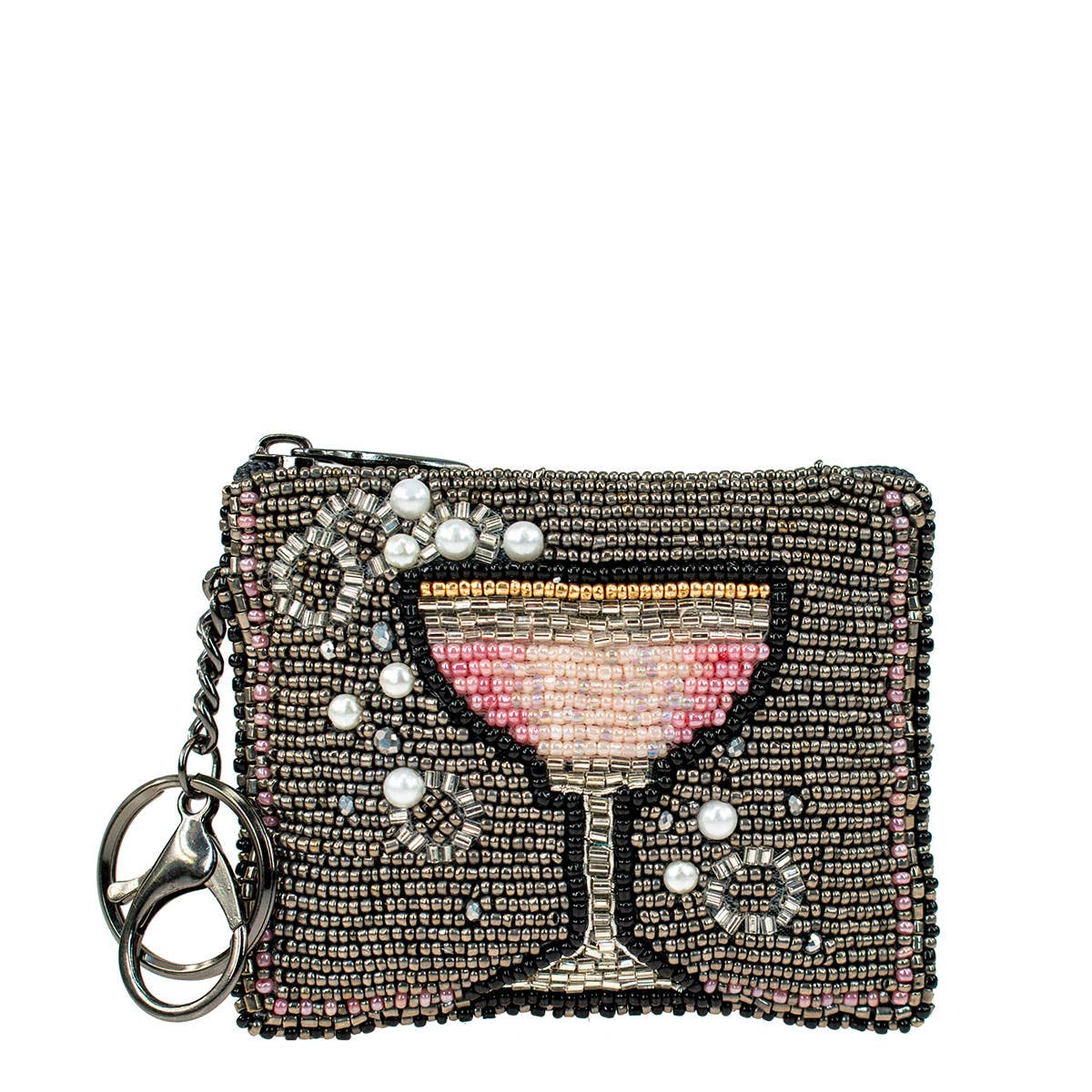 Pink Champagne Coin/Key Fob Purse