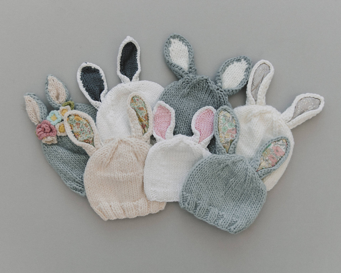 Bailey Bunny Hat Grey Cream | Baby Kids Beanie Costume Gift