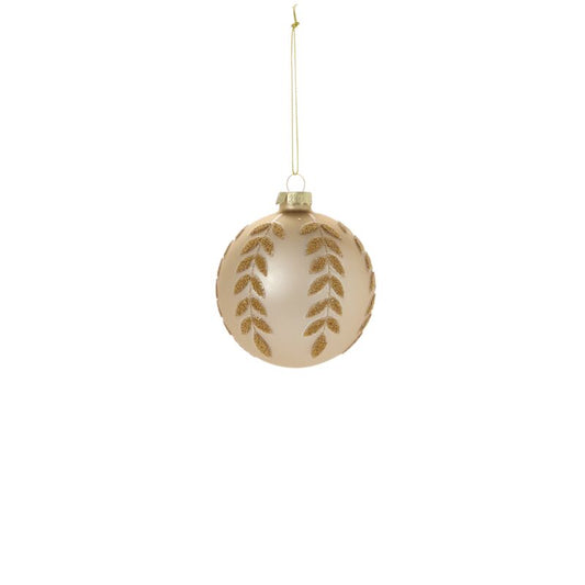 Adorno plateado con detalles dorados brillantes de 8,9 cm (3,5").