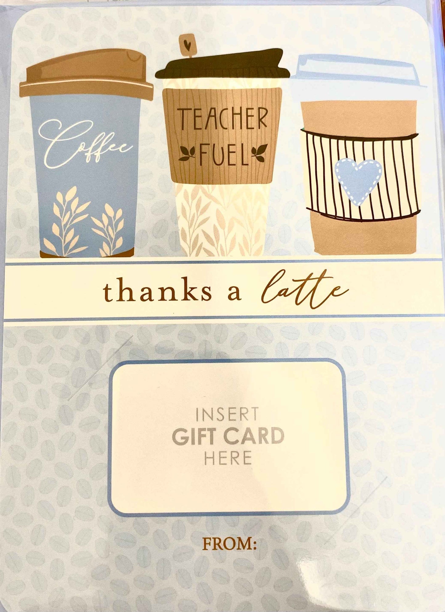 Thanks A Latte Teacher Fuel Coffee Cups