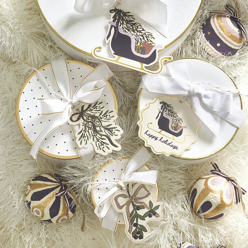 Gift Tag Book - Lilac Christmas