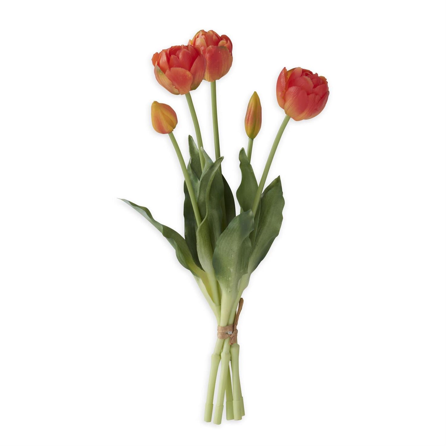 Orange Real Touch Tulip Bud & Bloom Bundle UV Protected