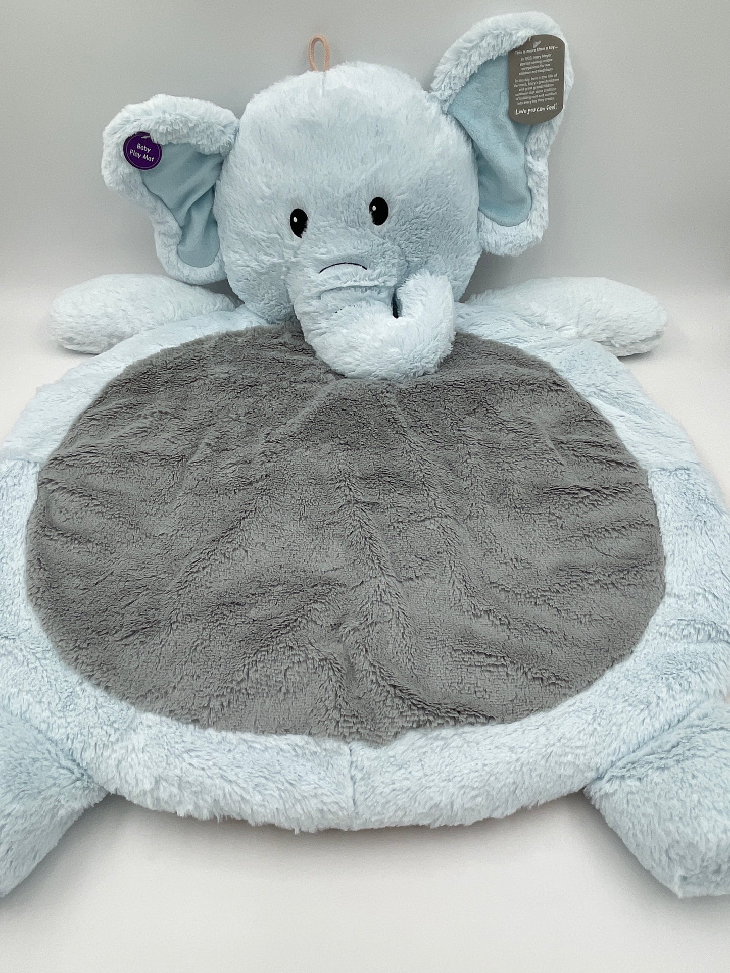 Alfombra de bebé con elefante azul