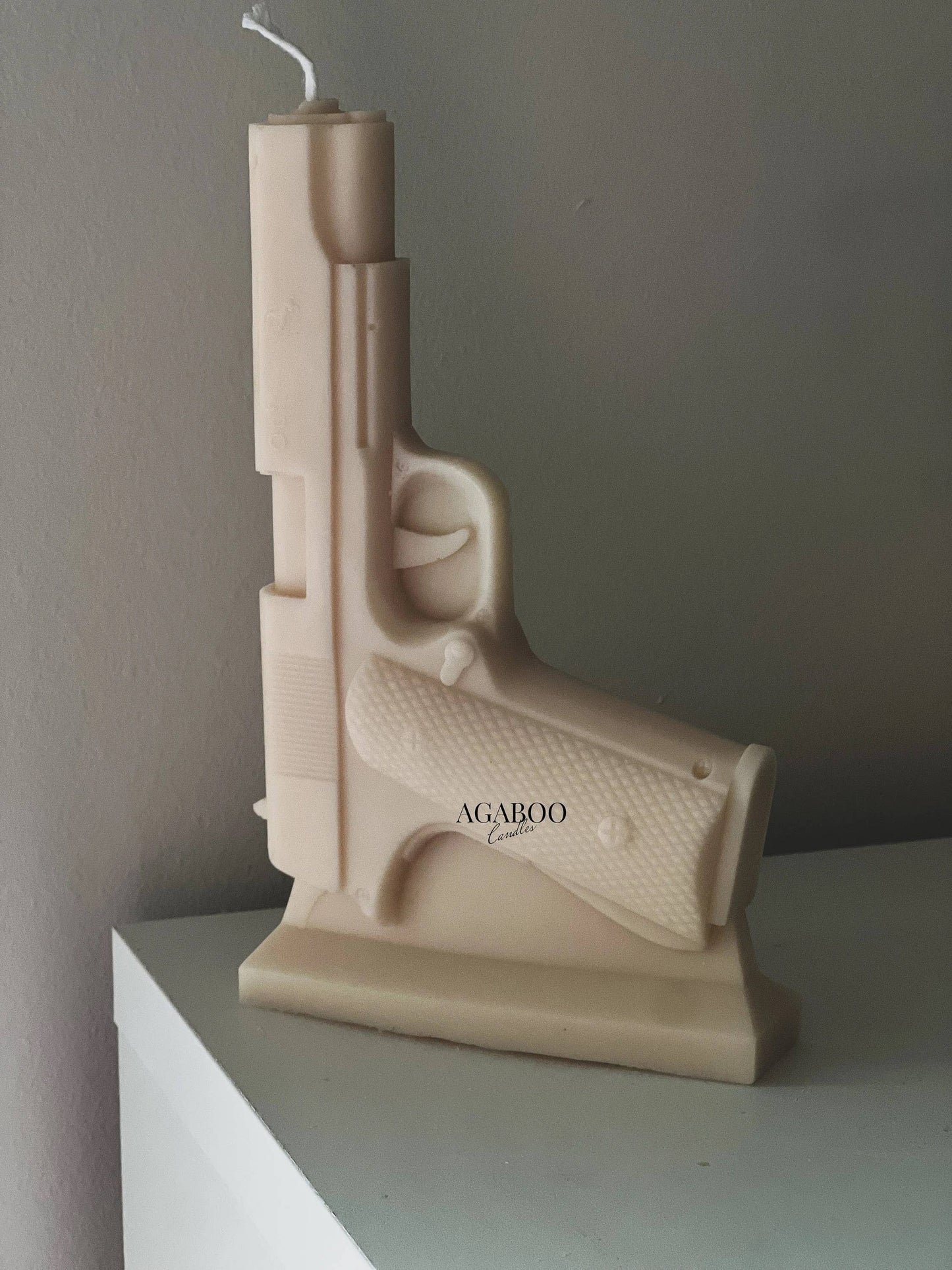 Gun Candle 7x4.5in - Funny