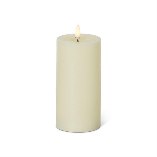 Cream LED Pillar Candle w/Timer set of 3