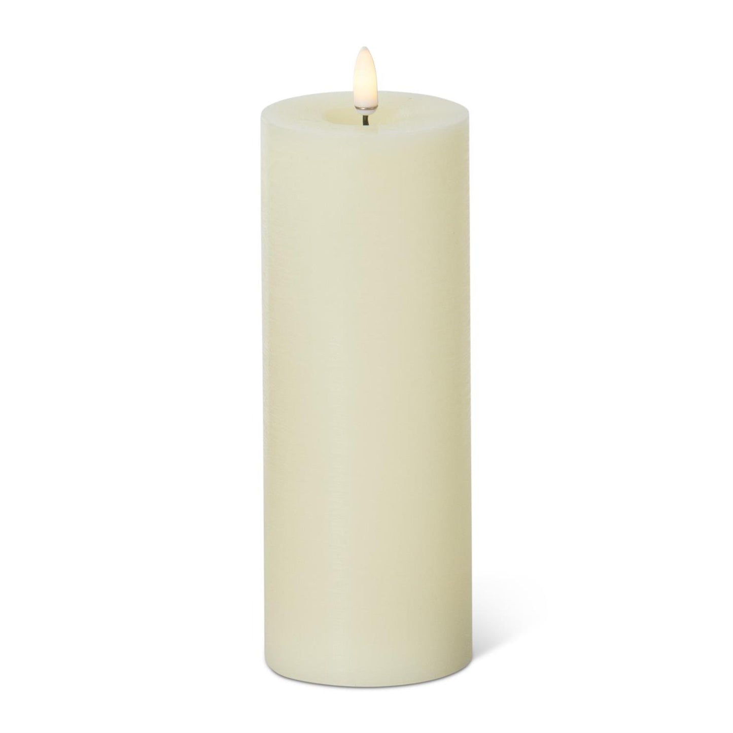 Cream LED Pillar Candle w/Timer set of 3