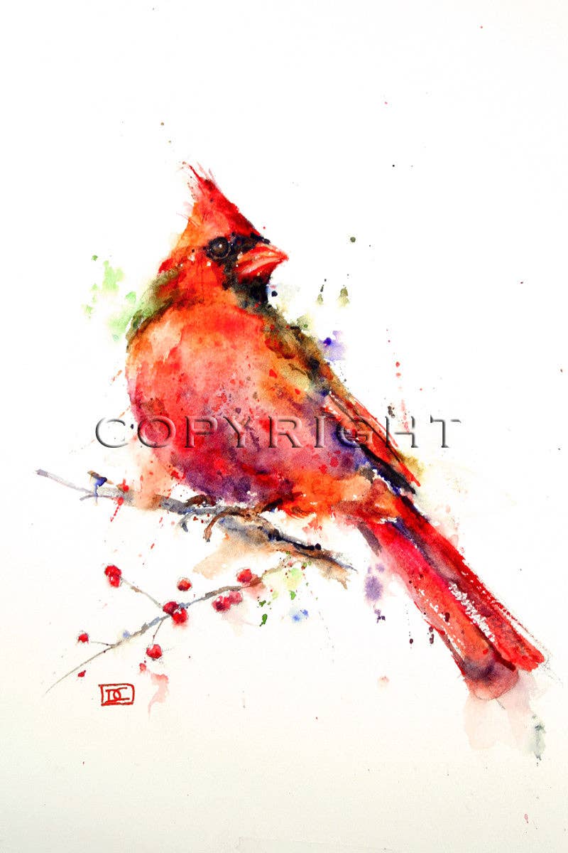 5 x 7" Greeting Card 'CARDINAL'