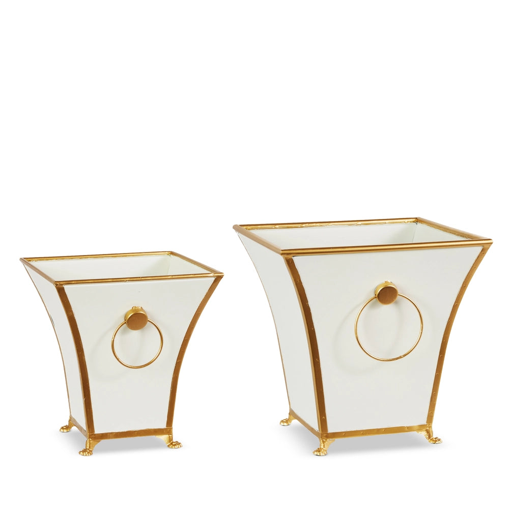 Distressed Gold Finish Planter- Large only
