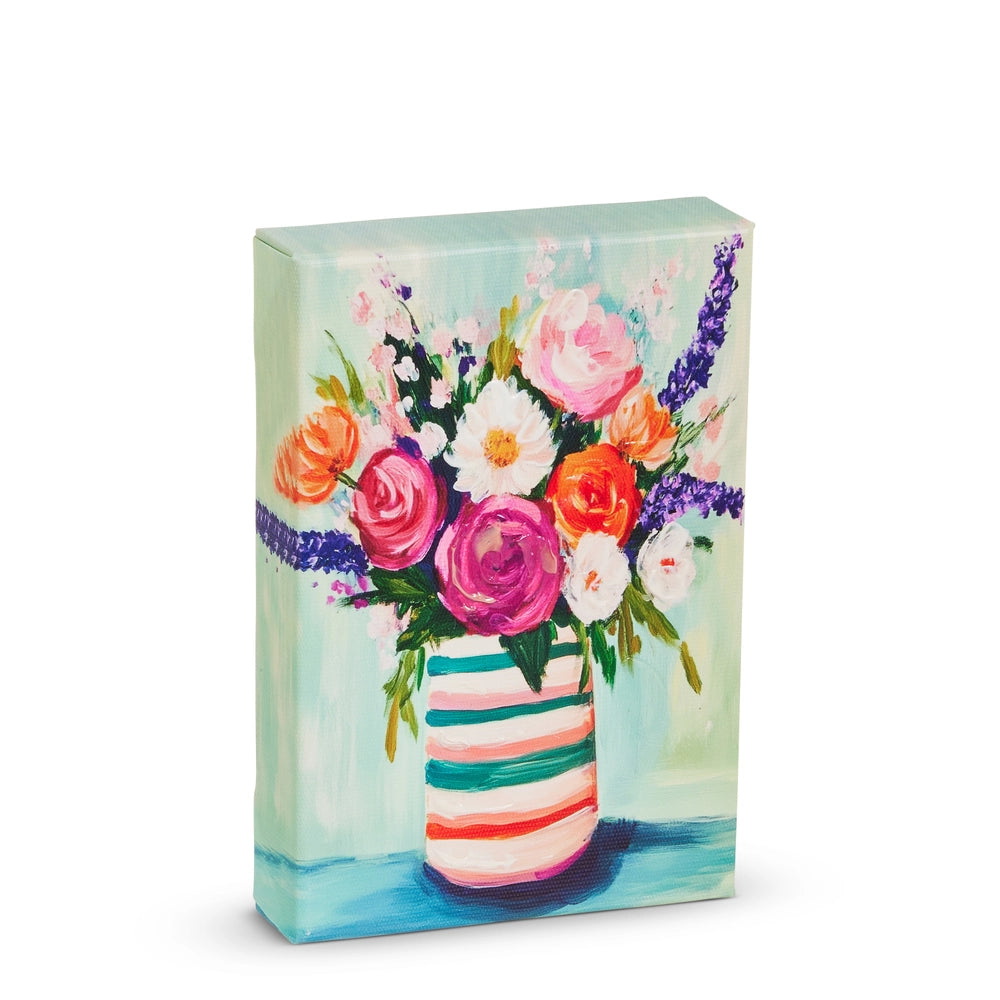 6" Springtime Bouquet Canvas Wall Art