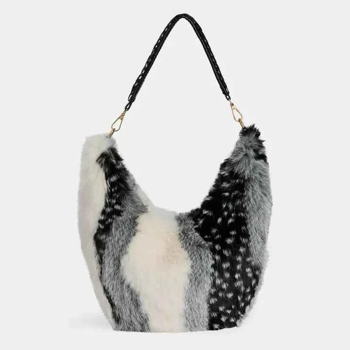 Galyna Faux Fur Hobo