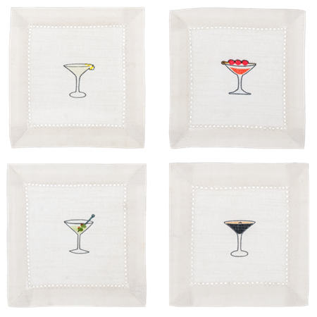 Martini Cocktail fabric Napkins