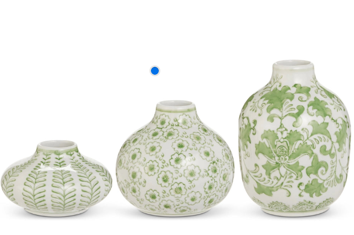 Green Bud Vases Small