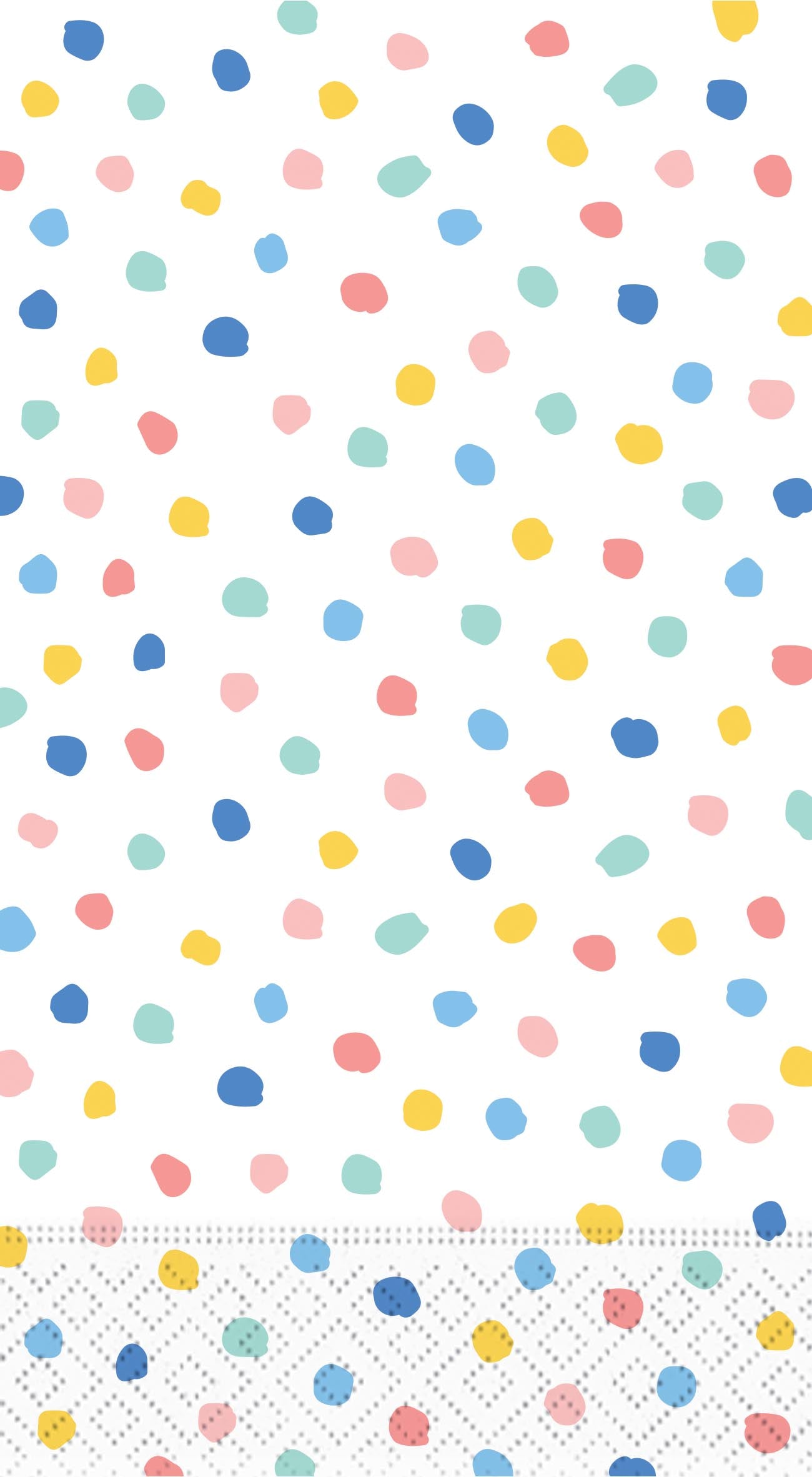 Happy Stripes and Dots Guest Towel Napkin