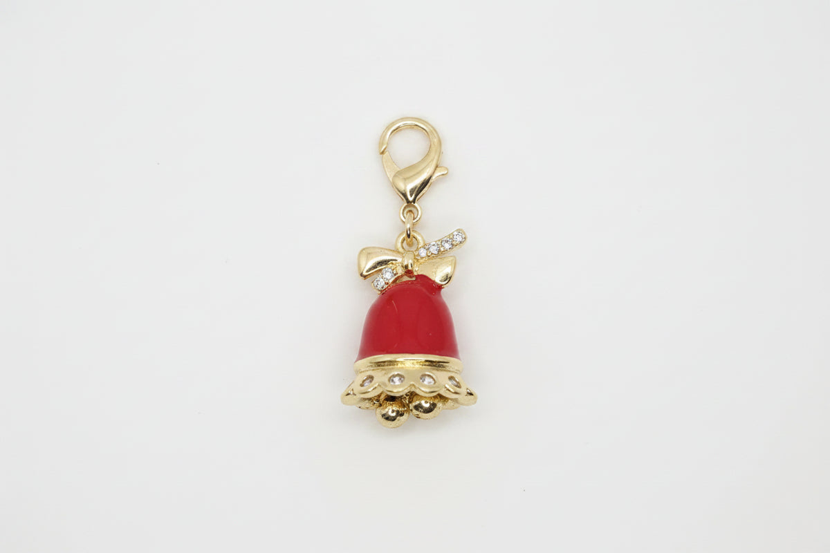 Christmas Bell Click On Charm