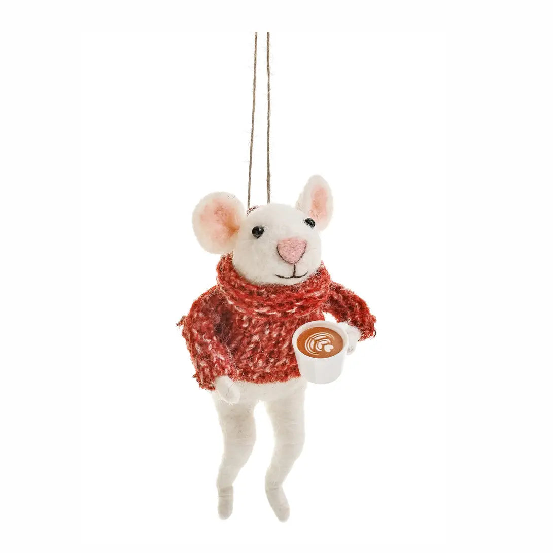 Ornament - Mice W/Drink
