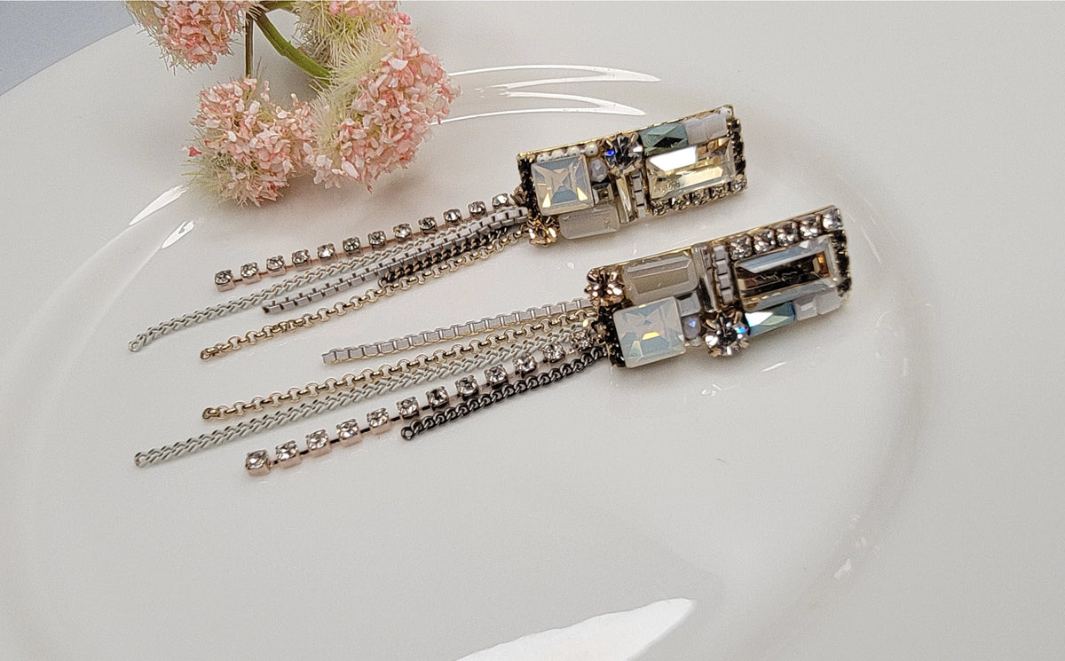 Handmade Stone Dangle Earrings