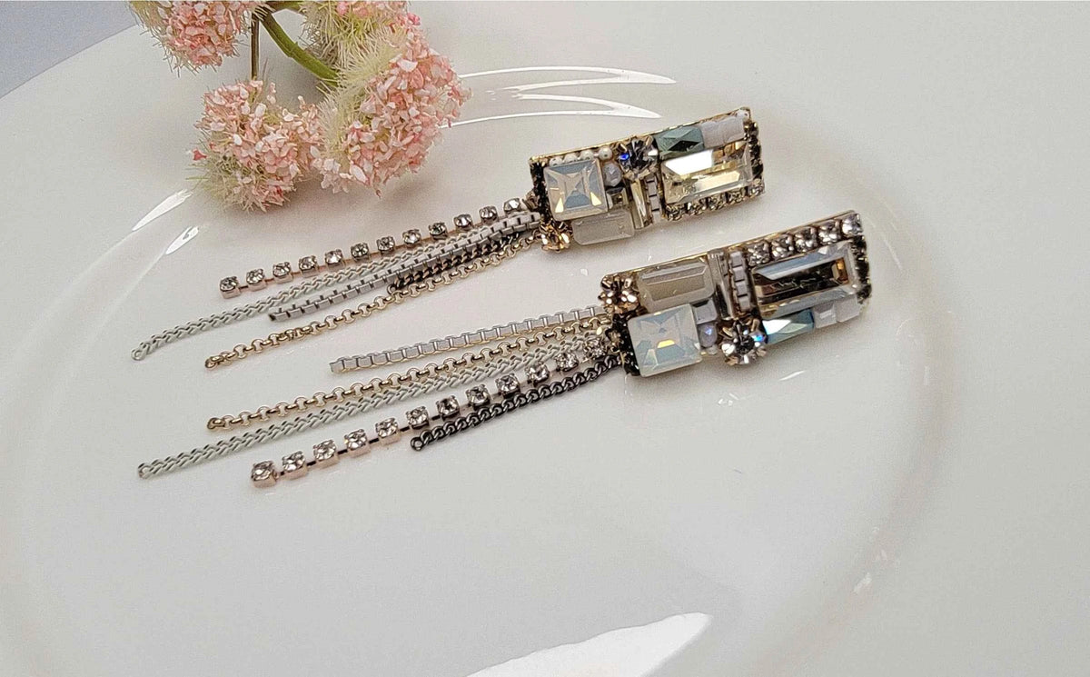 Handmade Stone Dangle Earrings