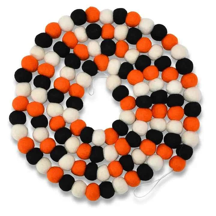 8 Feet Halloween Pom-Pom Garland