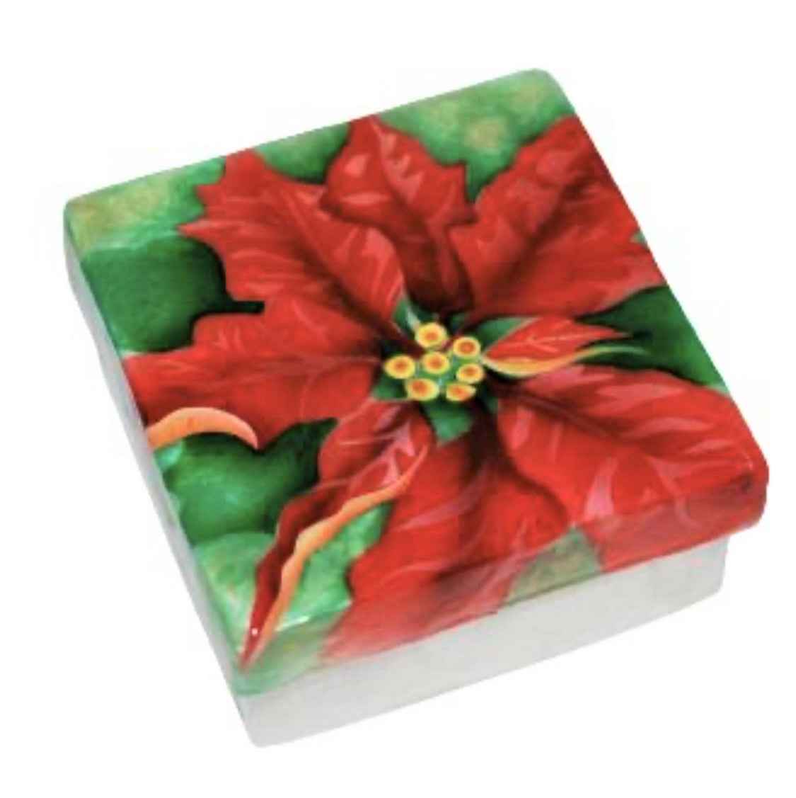 Capiz Box Poinsettia