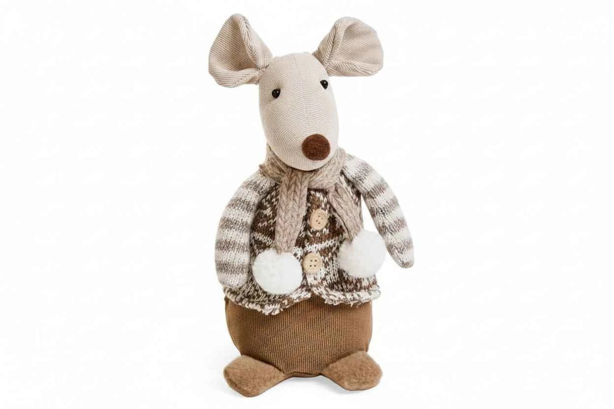 Decorative Mouse w/Scarf