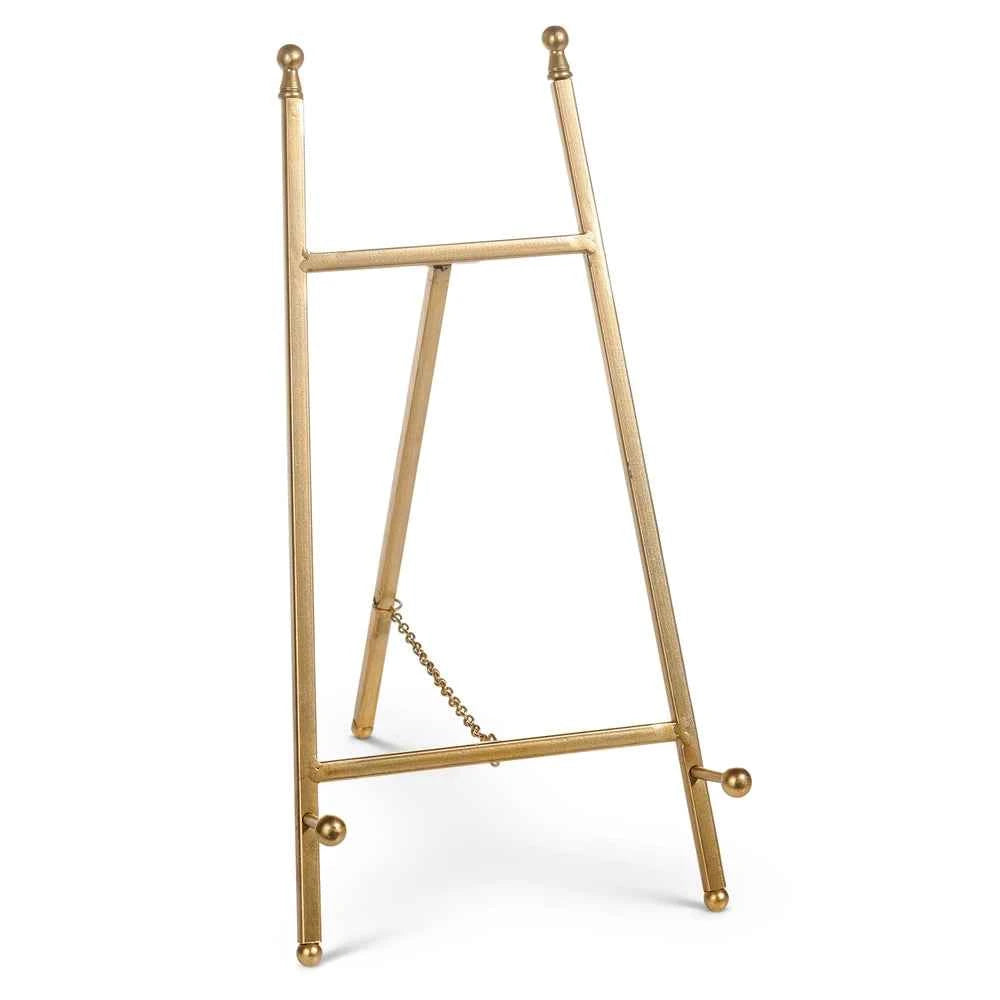 Gold Tone Easel Metal 13"