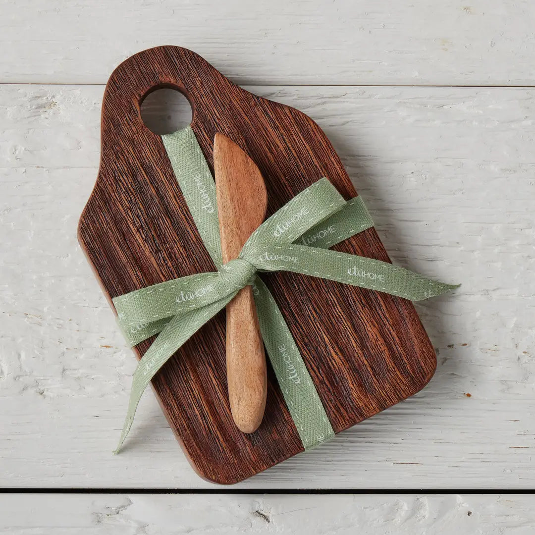 Mini Dutch Appetizer Board, Natural, Spruce Ribbon