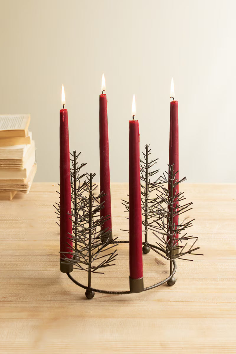 Antique Gold Wire Tree Candelabra