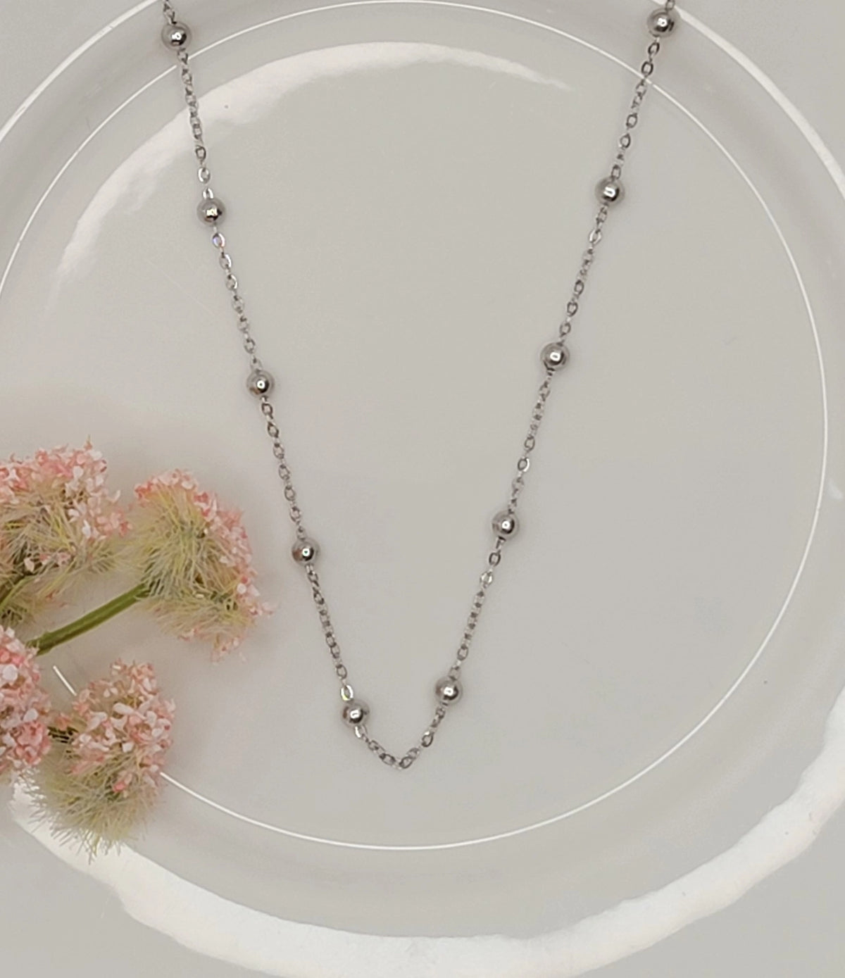 Small Bead Ball Necklace