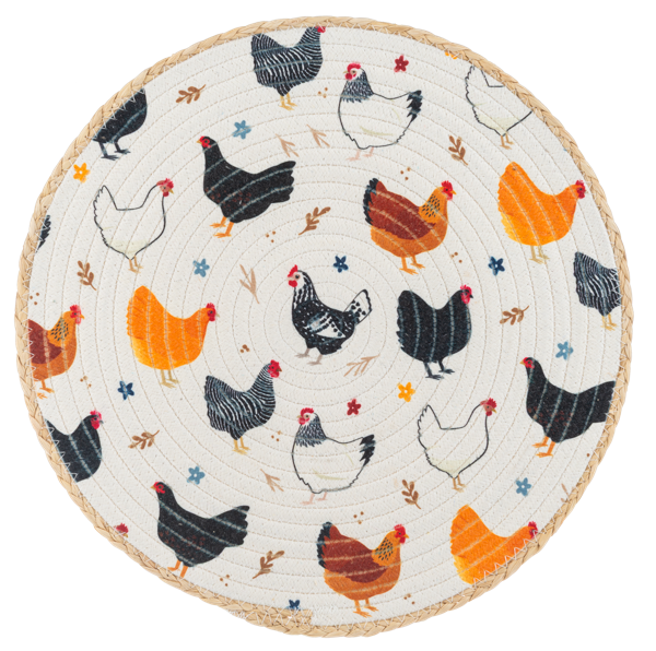 Chicken Round Placemat