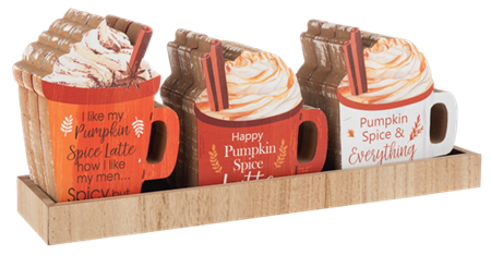 Harvest block sign-Pumpkin Spice