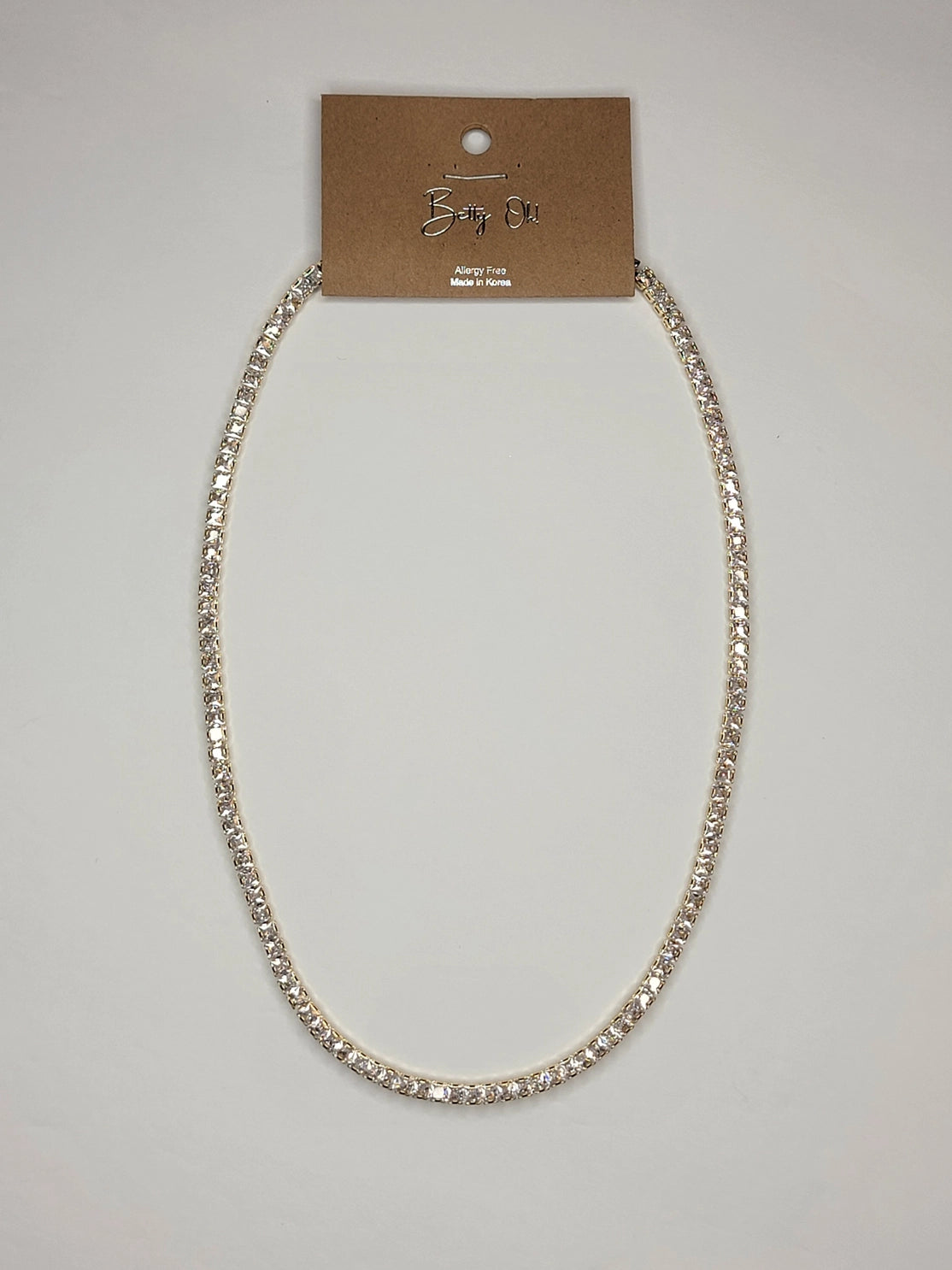Cz Square Cubic Link Necklaces (63-64)