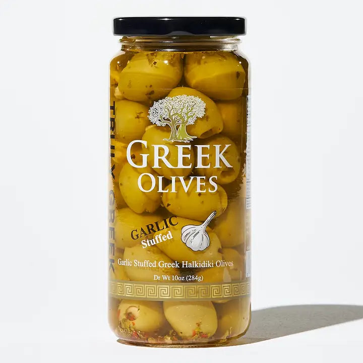 Greek Garlic Stuffed