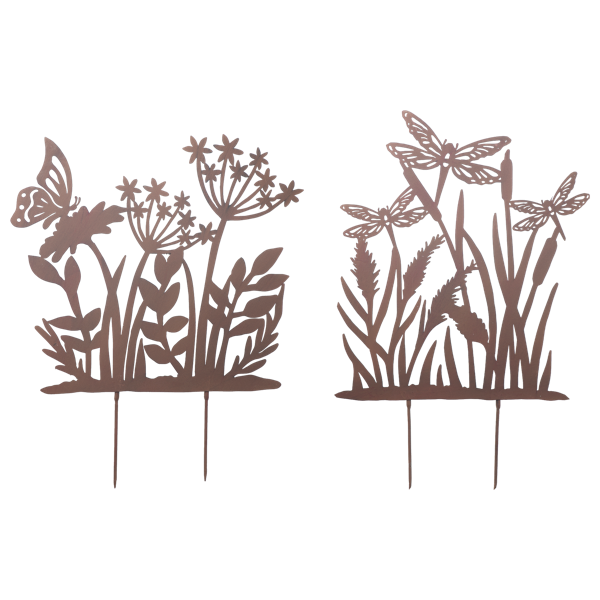 Laser Cut Dragonfly & Butterfly Yard Stake