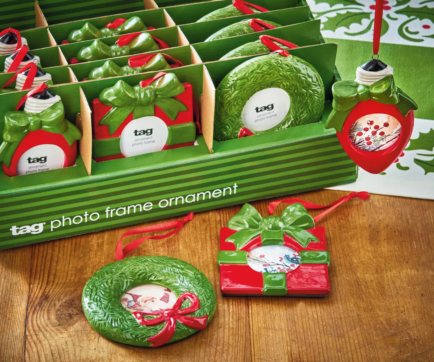 Xmas Photo Frame Ornament - Assorted