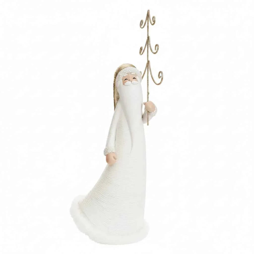 Santa - Resin w/ Iron Tree