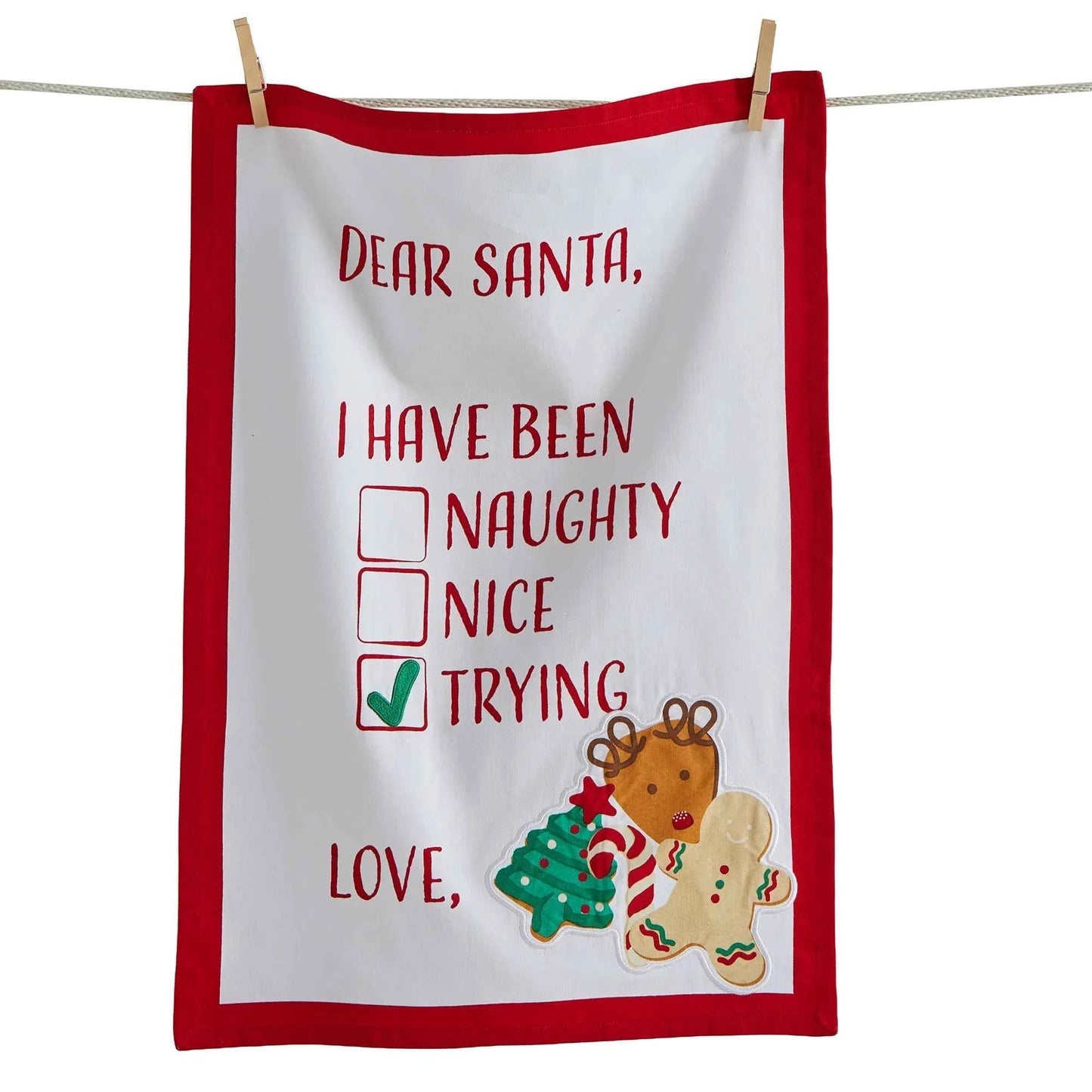 Dear Santa Dishtowel