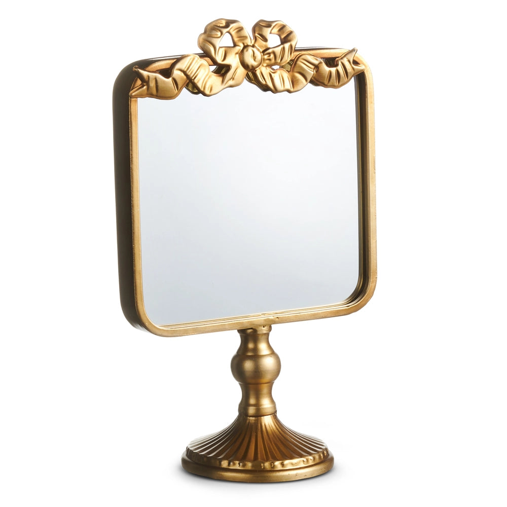 13.25" Gold Bow Mirror