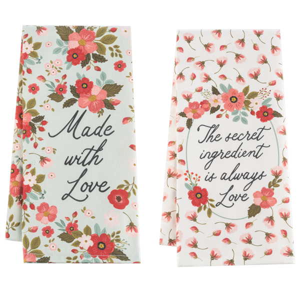 Floral Tea Towel - Sold Separately