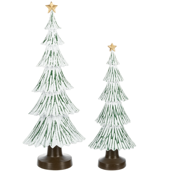 Distressed Christmas Tree Set -2 pc