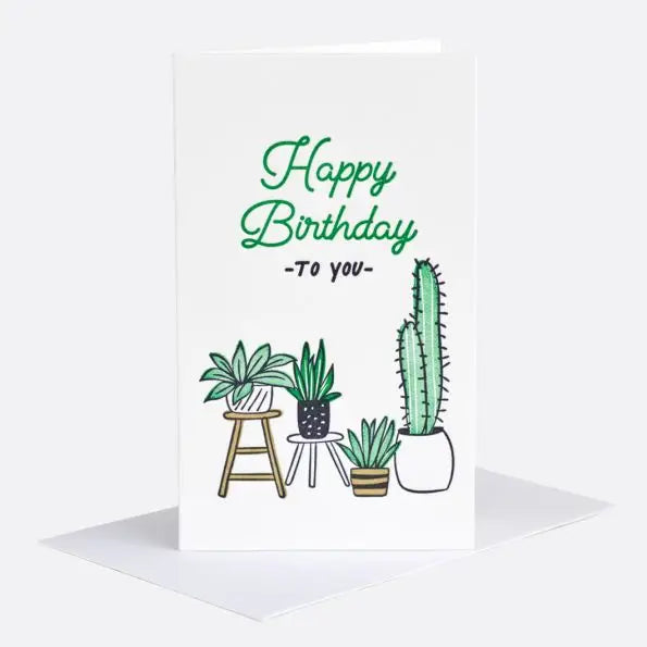 Plant Shop Birthday - 10 Mini Notes