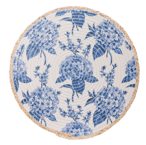 Round Hydrangea Placemat