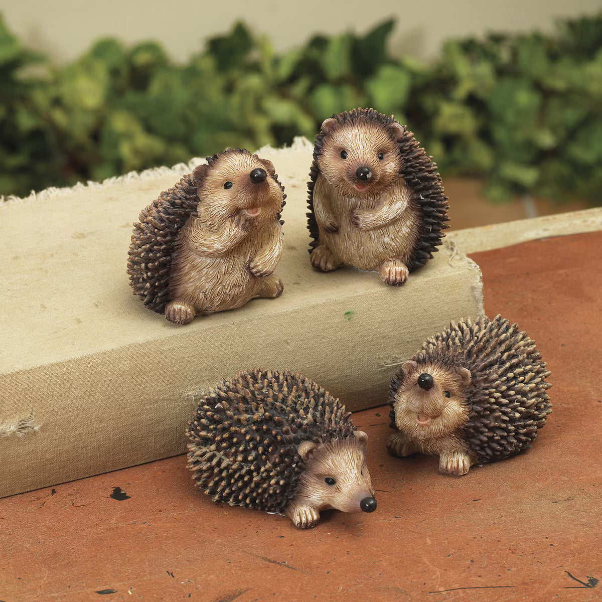 Resin Hedgehog Figurine, 4 Assorted (sold separately)