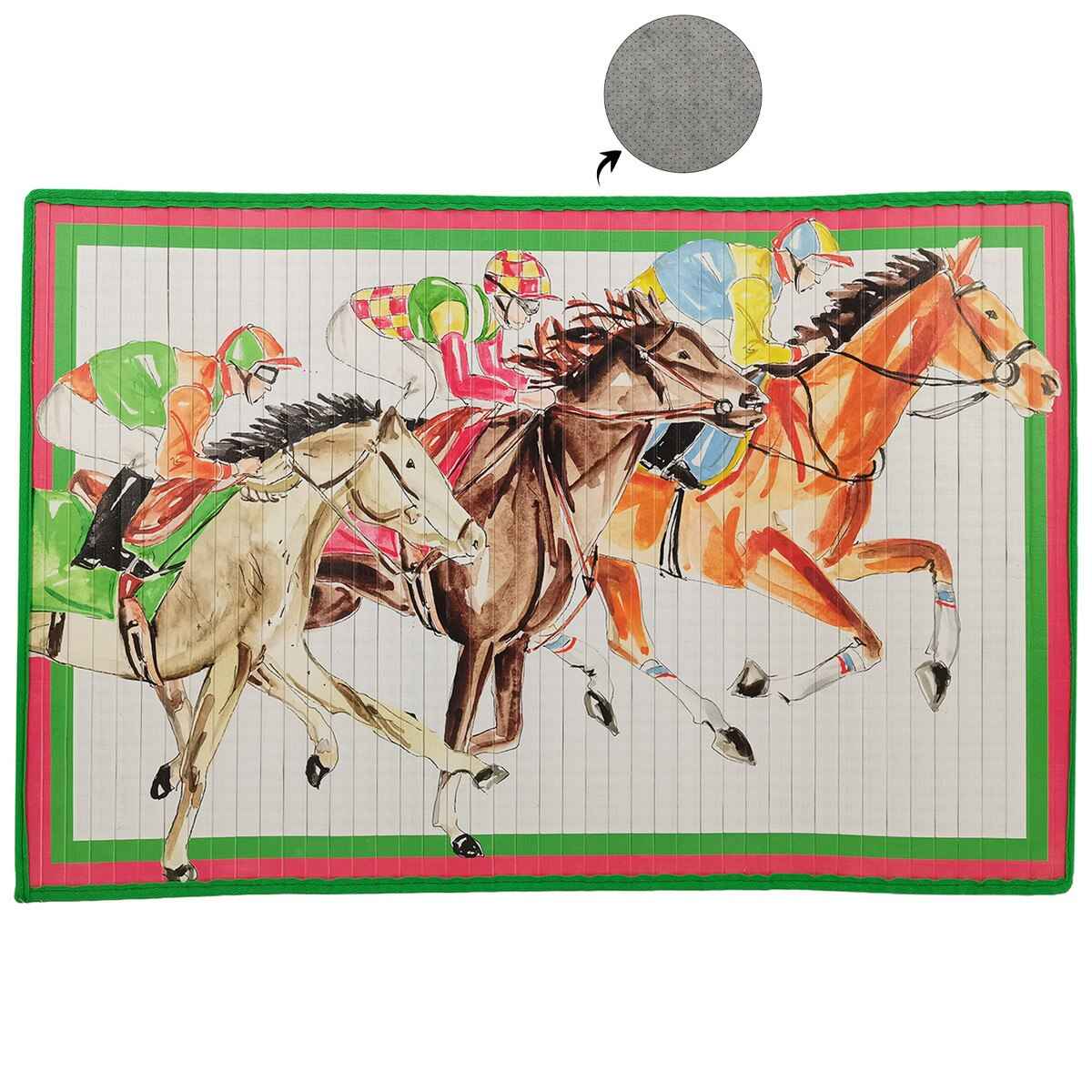 Running Horse Bamboo Mat