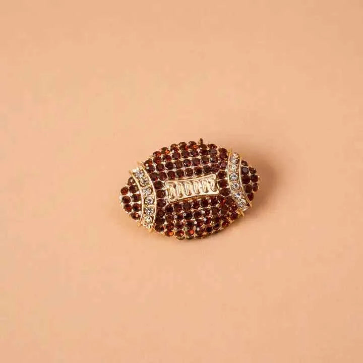 Timeless Brooch-Dazzle Football