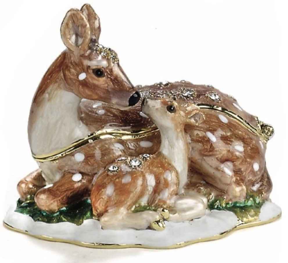 Deer & Fawn Trinket Box