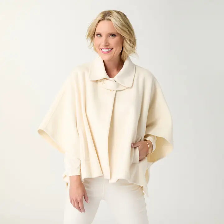 Londyn Short Wrap with Collar