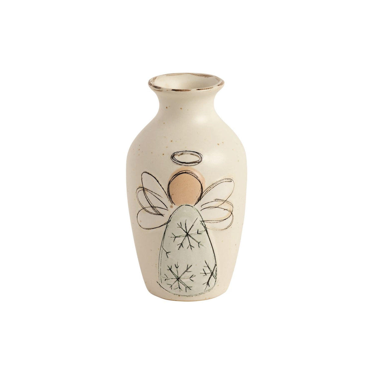 Green Angel Bud Vase