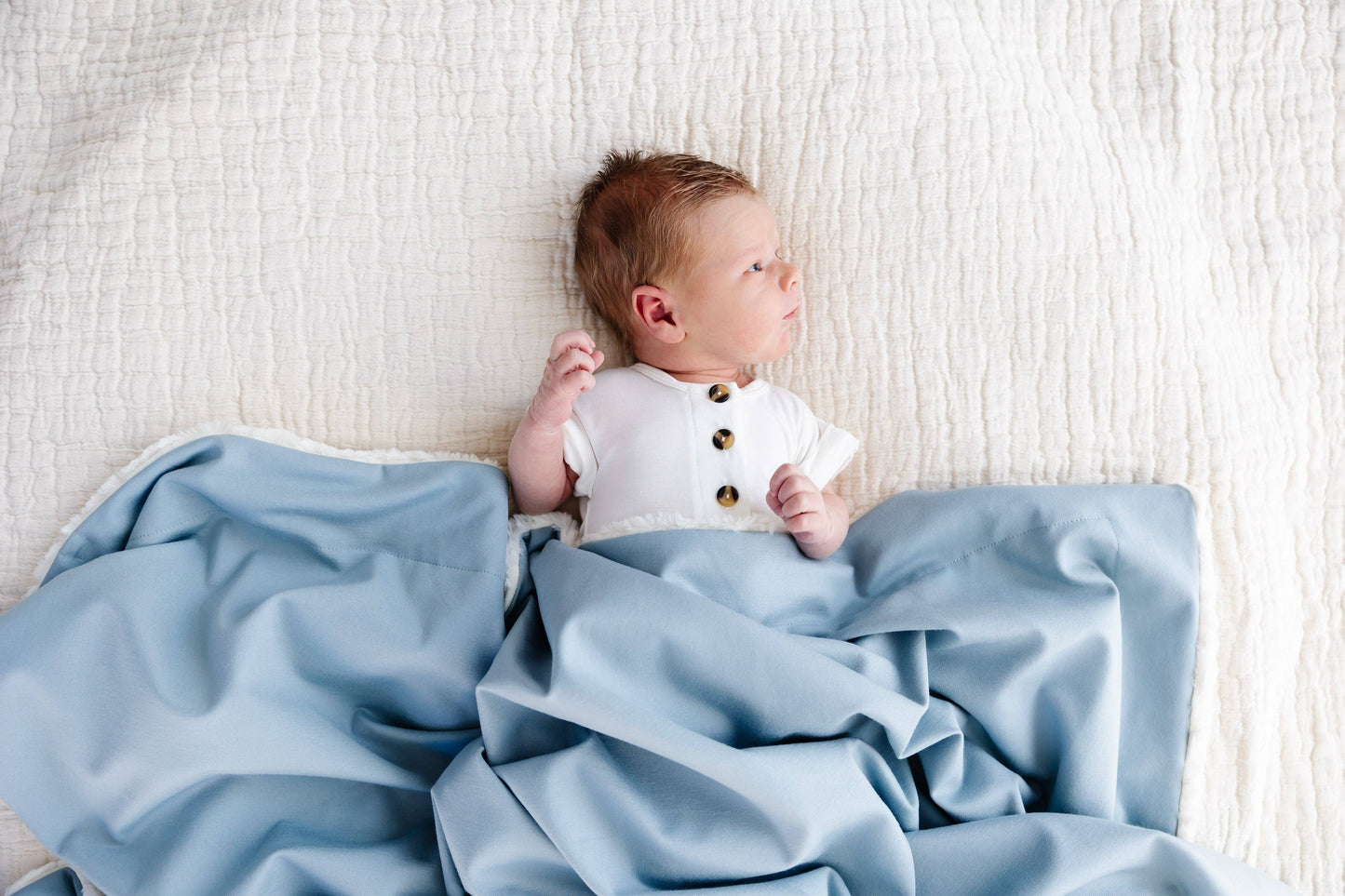 Cozy Weighted Baby Blanket - Steel